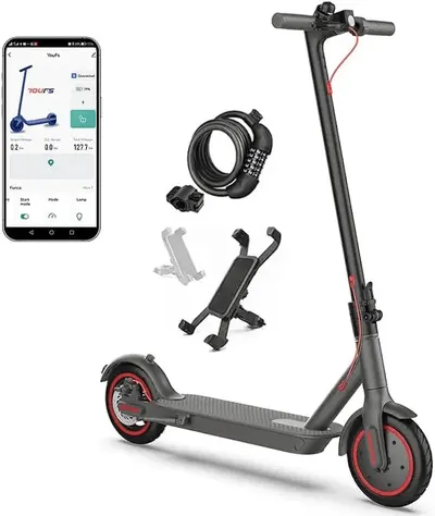 Main Images for Folding Electric Scooter for Adults 8.5" / Class/App Connection/with Lock and Phone Holder