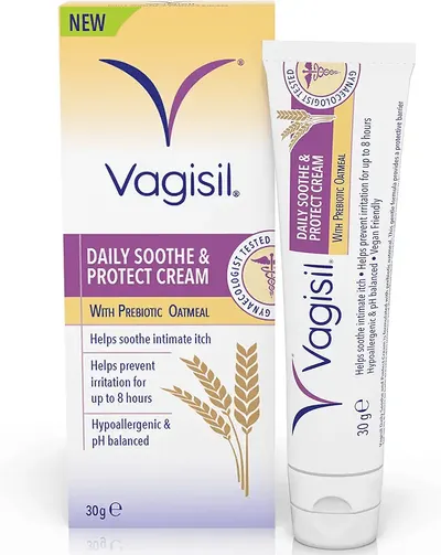 Main Images for Vagisil Daily Soothe & Protect Cream For Women & Sensitive Skin With Natural Prebiotic…
