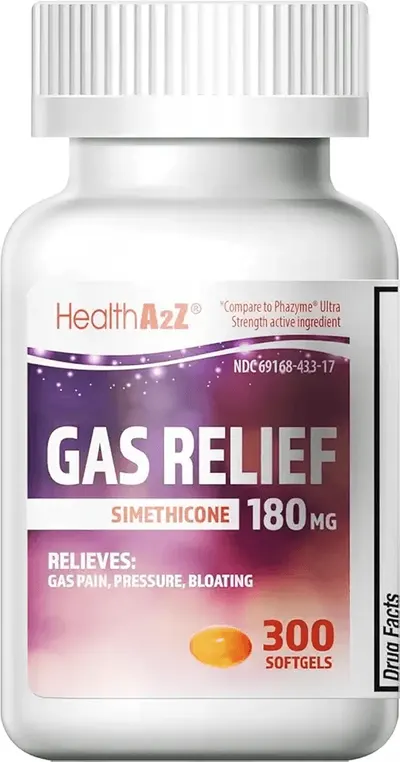 Main Images for HealthA2Z® Gas Relief Simethicone 180mg