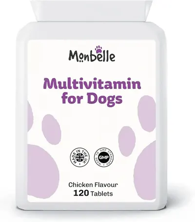 Main Images for Monbelle Multivitamin Supplement for Dogs. 120 Chicken Flavour Chewable Tablets for…