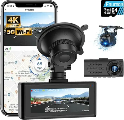 Main Images for Dash Cam Front and Rear