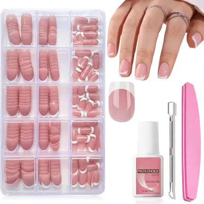 Main Images for French Tip Press on Nails