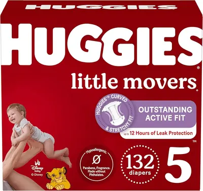 Main Images for Huggies Size 5 Diapers