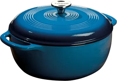 Main Images for Lodge 6 Quart Enameled Cast Iron Dutch Oven with Lid