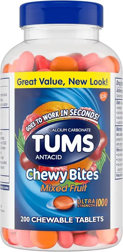 Main Images for TUMS Chewy Bites Chewable Antacid Tablets for Ultra Strength Heartburn Relief