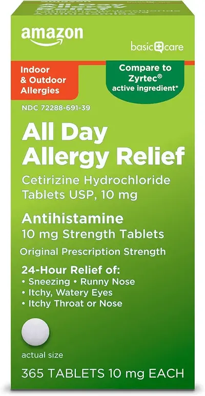 Main Images for Amazon Basic Care All Day Allergy