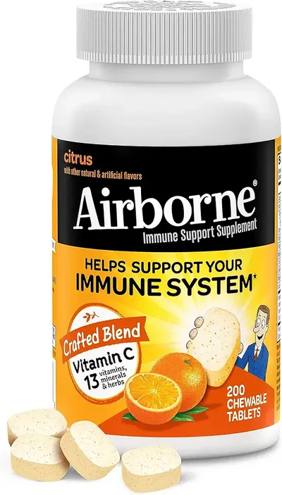 Main Images for Airborne 1000mg Chewable Tablets with Zinc