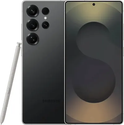 Showcases the smartphone's advanced camera system and included stylus, highlighting key features that set it apart from competitors.