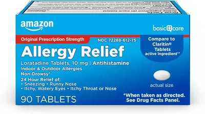 Main Images for Amazon Basic Care Allergy Relief Loratadine Tablets 10 mg