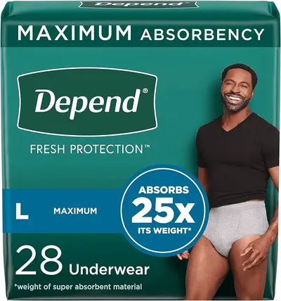 Main Images for Depend Fresh Protection Adult Incontinence Underwear for Men