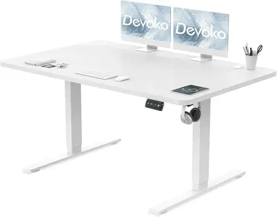 Main Images for Devoko Electric Standing Desk 120x60cm Sit Stand Table Height Adjustable with Backpack…