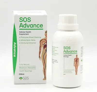Main Images for SOS Advance Blood Cleanser: Fully Natural Detox Supplement with Essential Oils