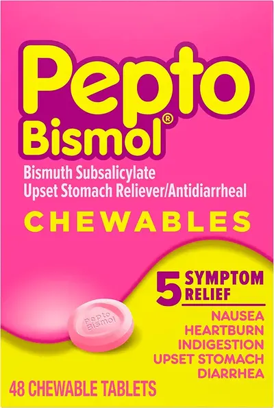 Main Images for Pepto Bismol Chewable Tablets for Nausea