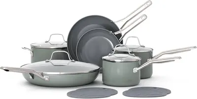 Main Images for Calphalon® Ceramic Nonstick 12-pc. Cookware Set