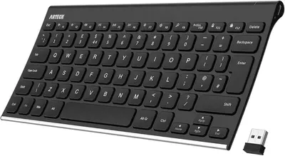 Main Images for Arteck 2.4G Wireless Keyboard Stainless Steel Ultra Slim Full Size Keyboard for…