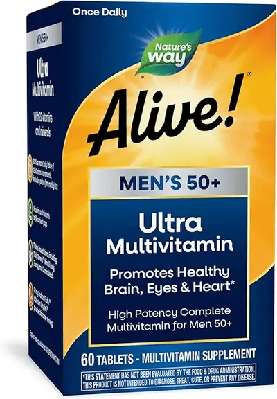 Main Images for Nature's Way Alive! Men’s 50+ Daily Ultra Multivitamin