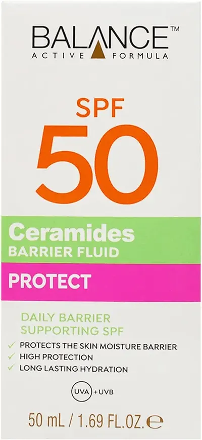 Main Images for Balance Active Formula Ceramides Barrier Fluid SPF 50 (50ml)