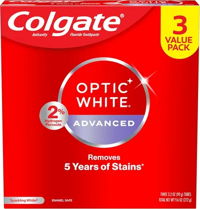 Main Images for Colgate Optic White Advanced Hydrogen Peroxide Toothpaste