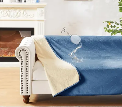 Main Images for LPMOERA Dog Blanket Waterproof Dog Bed Covers for Couch Protection Soft Pet Blanket for…