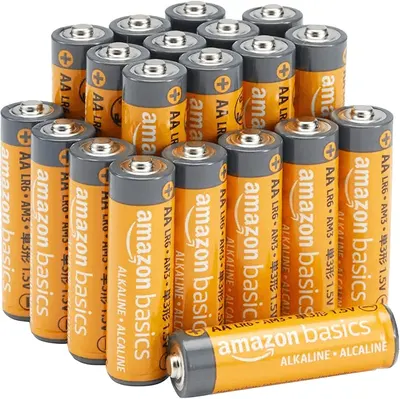 Main Images for Amazon Basics 20-Pack AA Alkaline High-Performance Batteries