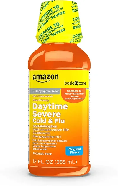 Main Images for Amazon Basic Care Severe Daytime Cold and Flu