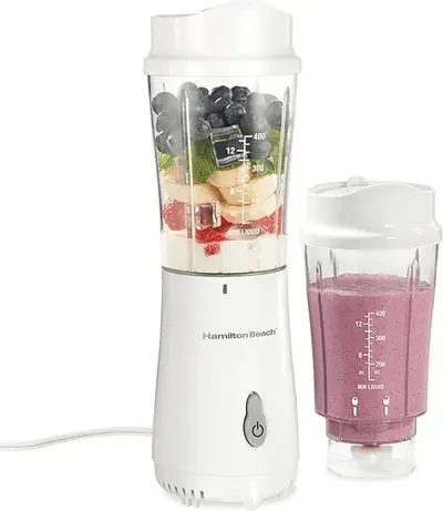 Main Images for Hamilton Beach Portable Blender for Shakes and Smoothies with 14 Oz BPA Free Travel Cup…