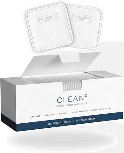 Main Images for Clean Skin Club Clean² Pads 2.0 [NEW & IMPROVED EDGES] Guaranteed Not to Shed & Tear…