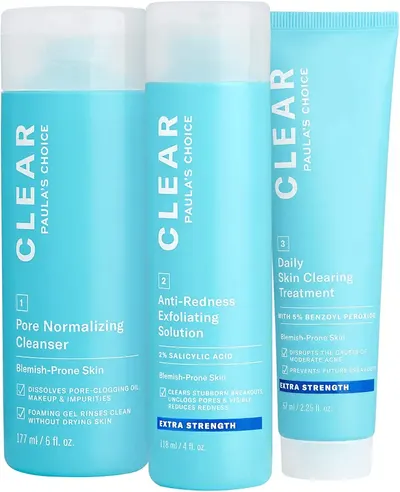 Main Images for Paula's Choice CLEAR 3-Piece Acne Kit