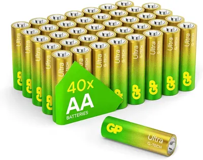 Main Images for AA Batteries 40 Pack Household Alkaline Batteries 1.5V Double AA Batteries with 10 Year…