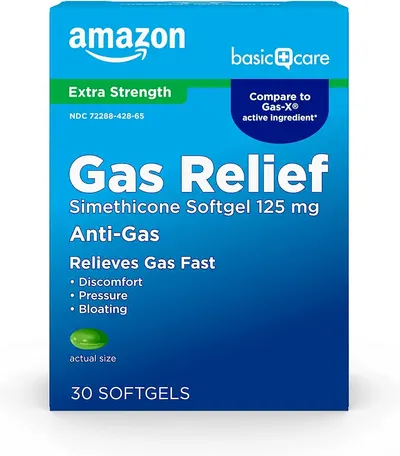 Main Images for Amazon Basic Care Gas Relief Softgels