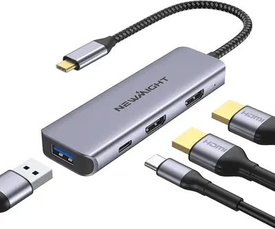 Main Images for USB C to Dual HDMI Adapter