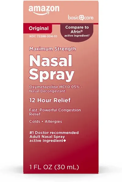 Main Images for Amazon Basic Care Maximum Strength 12 Hour Nasal Spray