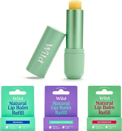 Main Images for Wild Natural Refillable Lip Balm Starter Kit