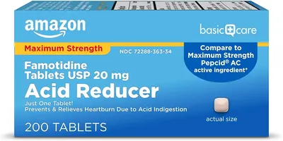 Main Images for Amazon Basic Care Maximum Strength Famotidine Tablets 20 mg
