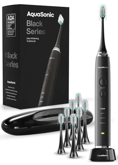 Main Images for Amazon.com: Aquasonic Black Series Ultra Whitening Toothbrush
