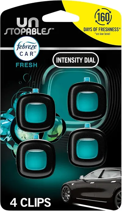 Main Images for Febreze Unstopables Car Odor-Fighting Car Freshener Vent Clip Fresh Scent