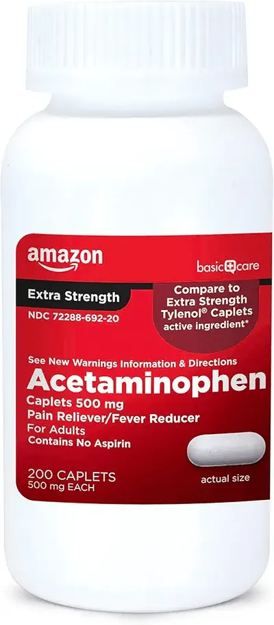 Main Images for Amazon Basic Care Extra Strength Pain Relief