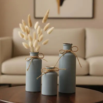 Main Images for Buy PUREZENTO Vintage Roman Bottle Vase 3Pcs Ceramic Vases