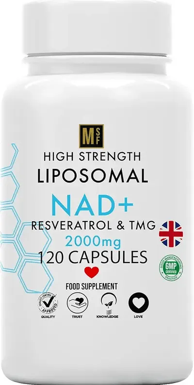 Main Images for Liposomal NAD+ with Resveratrol & TMG 2000mg