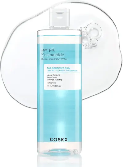 Main Images for COSRX Low pH Niacinamide Micellar Cleansing Water 13.52fl.oz/400ml