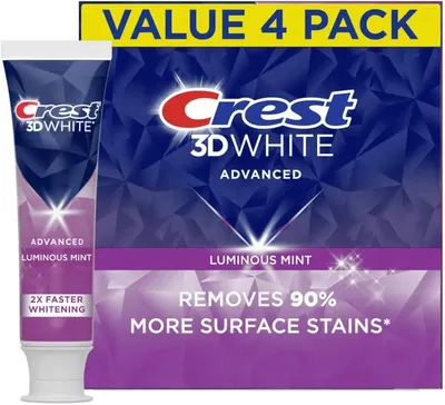 Main Images for Crest 3D White Advanced Luminous Mint Teeth Whitening Toothpaste