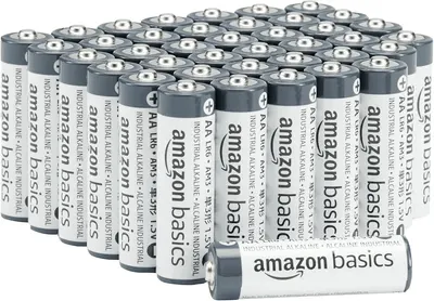 Main Images for Amazon Basics 40-Pack AA Alkaline Industrial Batteries