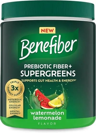 Main Images for Benefiber Prebiotic Fiber + Supergreens Dietary Supplement Powder