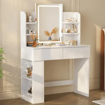Main Images for Devoko Dressing Table with LED Lighting Mirror