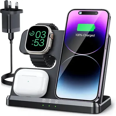 Main Images for JARGOU Wireless Charger for iPhone/Apple Watch/AirPods