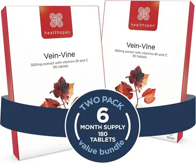 Main Images for Healthspan Vein Vine Leg Vein Support 360mg (180 Tablets)