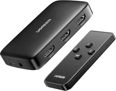 Main Images for UGREEN HDMI Switch 3 IN 1 OUT HDMI Switcher Splitter Supports 4K 3D HD Monitor Wireless…