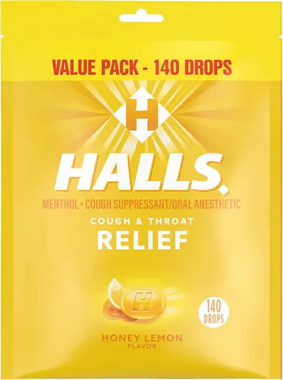 Main Images for Halls Relief Honey Lemon Cough Drops