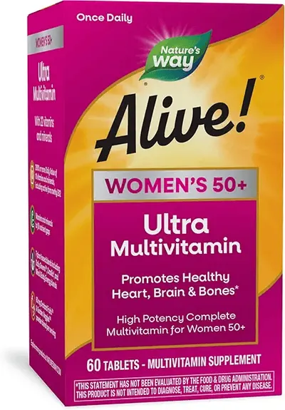 Main Images for Nature’s Way Alive! Women’s 50+ Ultra Potency Complete Multivitamin