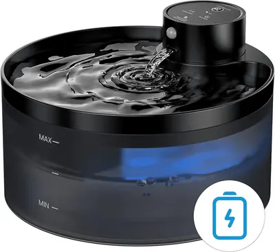 Main Images for Wireless Cat Water Fountain for Drinking: 108oz/3.2L Cat Fountain Motion